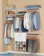 A simple solution for closet storage.
