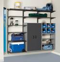 Get everything off the floor with easy to install garage shelving and storage.